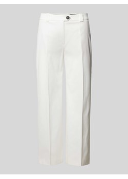 Spodnie o kroju slim fit z zakładkami w pasie oraz zapięciem na guzik i zamek błyskawiczny ze sklepu Peek&Cloppenburg  w kategorii Spodnie damskie - zdjęcie 171560730
