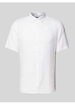 Koszula lniana z kołnierzykiem typu button down model ‘Anton’ ze sklepu Peek&Cloppenburg  w kategorii Koszule męskie - zdjęcie 171560784
