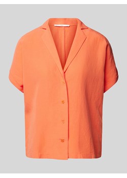 Bluzka koszulowa z mieszanki lyocellu i lnu z kołnierzem z połami ze sklepu Peek&Cloppenburg  w kategorii Koszule damskie - zdjęcie 171560844