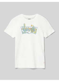 T-shirt z nadrukiem z logo ze sklepu Peek&Cloppenburg  w kategorii T-shirty chłopięce - zdjęcie 171561194