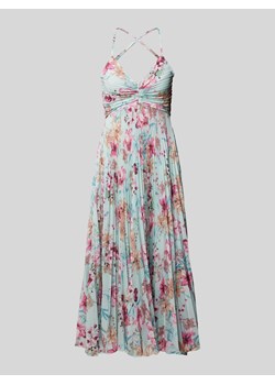 Sukienka koktajlowa z kwiatowym wzorem i plisami ze sklepu Peek&Cloppenburg  w kategorii Sukienki - zdjęcie 171561272
