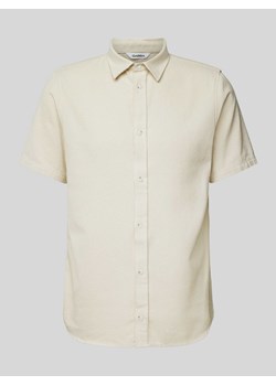 Koszula casualowa o kroju regular fit z fakturowanym wzorem model ‘Seoul Trama’ ze sklepu Peek&Cloppenburg  w kategorii Koszule męskie - zdjęcie 171561424