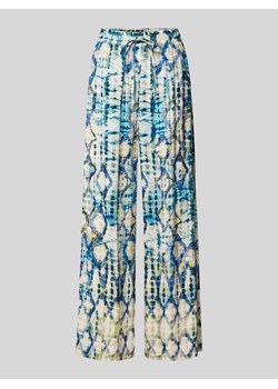 Spodnie materiałowe z wiskozy z efektem batiku ze sklepu Peek&Cloppenburg  w kategorii Spodnie damskie - zdjęcie 171561570