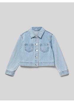 Kurtka jeansowa z kieszeniami na piersi ze sklepu Peek&Cloppenburg  w kategorii Kurtki dziewczęce - zdjęcie 171561573