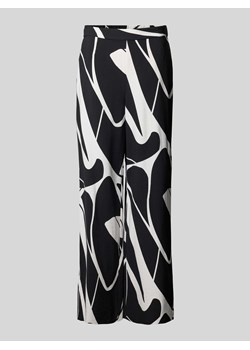 Spodnie materiałowe z wzorem na całej powierzchni ze sklepu Peek&Cloppenburg  w kategorii Spodnie damskie - zdjęcie 171561682