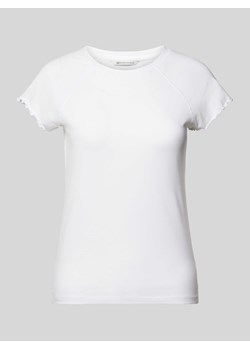 T-shirt z falistym wykończeniem ze sklepu Peek&Cloppenburg  w kategorii Bluzki damskie - zdjęcie 171561942