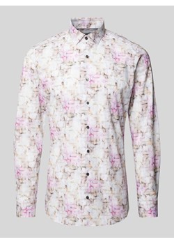 Koszula biznesowa o kroju body fit z kołnierzykiem kent model ‘Modern’ ze sklepu Peek&Cloppenburg  w kategorii Koszule męskie - zdjęcie 171562022