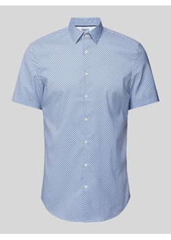 Koszula biznesowa o kroju slim fit ze wzorem na całej powierzchni ze sklepu Peek&Cloppenburg  w kategorii Koszule męskie - zdjęcie 171562064