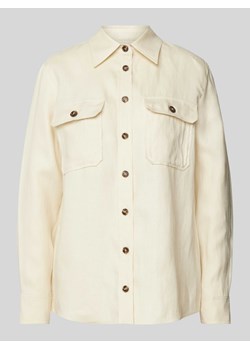 Bluzka koszulowa z kieszeniami na piersi model ‘VALDA’ ze sklepu Peek&Cloppenburg  w kategorii Koszule damskie - zdjęcie 171562090