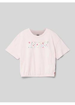 T-shirt z nadrukiem z logo model ‘MEET AND GREET’ ze sklepu Peek&Cloppenburg  w kategorii Bluzki dziewczęce - zdjęcie 171562101