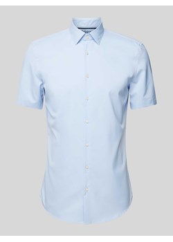 Koszula biznesowa o kroju slim fit z rękawem o dł. 1/2 ze sklepu Peek&Cloppenburg  w kategorii Koszule męskie - zdjęcie 171562121
