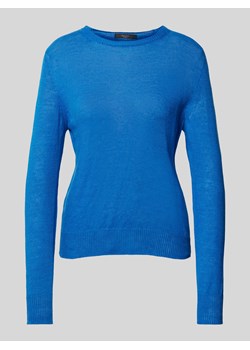 Sweter z dzianiny z czystego lnu model ‘ATZECO’ ze sklepu Peek&Cloppenburg  w kategorii Swetry damskie - zdjęcie 171562194