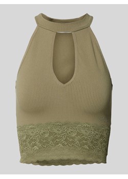 Krótki top z wiązaniem na szyi ze sklepu Peek&Cloppenburg  w kategorii Bluzki damskie - zdjęcie 171562202