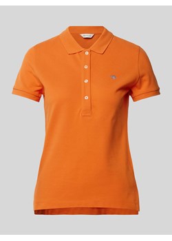 Koszulka polo o kroju slim fit z wyhaftowanym logo ze sklepu Peek&Cloppenburg  w kategorii Bluzki damskie - zdjęcie 171562320