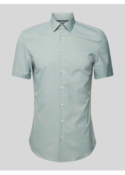 Koszula biznesowa o kroju slim fit z rękawem o dł. 1/2 ze sklepu Peek&Cloppenburg  w kategorii Koszule męskie - zdjęcie 171562324
