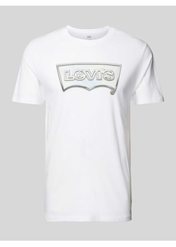 T-shirt z nadrukiem z logo i okrągłym dekoltem ze sklepu Peek&Cloppenburg  w kategorii T-shirty męskie - zdjęcie 171562434
