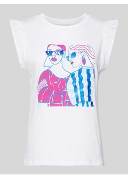 T-shirt z nadrukowanym motywem ze sklepu Peek&Cloppenburg  w kategorii Bluzki damskie - zdjęcie 171562511