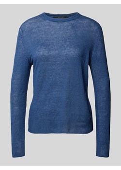 Sweter z dzianiny z czystego lnu model ‘ATZECO’ ze sklepu Peek&Cloppenburg  w kategorii Swetry damskie - zdjęcie 171562763
