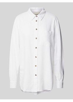 Bluzka lniana stylizowana na denim model ‘Lava’ ze sklepu Peek&Cloppenburg  w kategorii Koszule damskie - zdjęcie 171562821