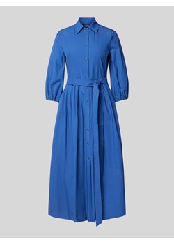 Sukienka koszulowa z wiązanym paskiem model ‘FAENZA’ ze sklepu Peek&Cloppenburg  w kategorii Sukienki - zdjęcie 171562930