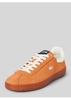 Sneakersy skórzane z naszywką z logo i nadrukiem z logo model ‘BASESHOT’ ze sklepu Peek&Cloppenburg  w kategorii Trampki damskie - zdjęcie 171563011