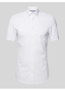 Koszula biznesowa o kroju slim fit z rękawem o dł. 1/2 ze sklepu Peek&Cloppenburg  w kategorii Koszule męskie - zdjęcie 171563030