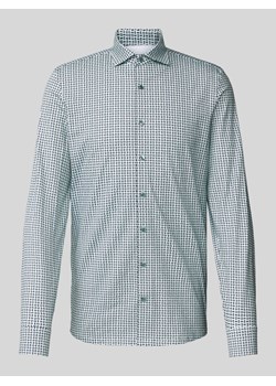 Koszula biznesowa o kroju body fit ze wzorem na całej powierzchni ze sklepu Peek&Cloppenburg  w kategorii Koszule męskie - zdjęcie 171563121