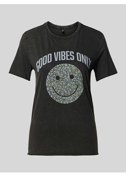 T-shirt z nadrukowanym motywem model ‘LISA’ ze sklepu Peek&Cloppenburg  w kategorii Bluzki damskie - zdjęcie 171563240