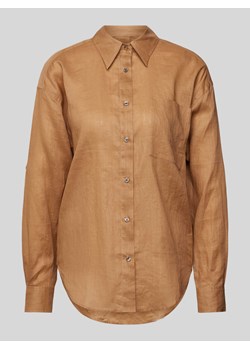 Bluzka z nakładaną kieszenią na piersi model ‘Bostik’ ze sklepu Peek&Cloppenburg  w kategorii Koszule damskie - zdjęcie 171563583