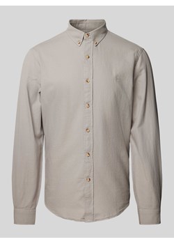 Koszula casualowa o kroju slim fit z wyhaftowanym logo ze sklepu Peek&Cloppenburg  w kategorii Koszule męskie - zdjęcie 171563660