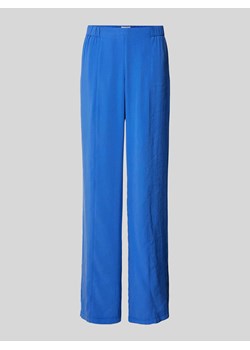 Spodnie materiałowe z szeroką nogawką i elastycznym pasem ze sklepu Peek&Cloppenburg  w kategorii Spodnie damskie - zdjęcie 171563744