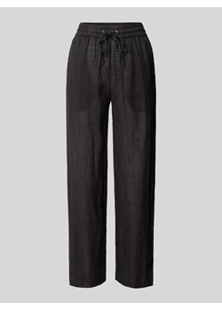 Spodnie lniane z elastycznym pasem model ‘Berin’ ze sklepu Peek&Cloppenburg  w kategorii Spodnie damskie - zdjęcie 171563794