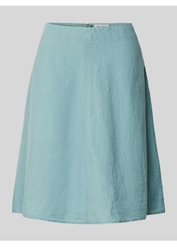 Spódnica lniana o długości do kolan ze szwem działowym ze sklepu Peek&Cloppenburg  w kategorii Spódnice - zdjęcie 171563862