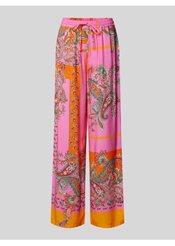 Spodnie materiałowe o kroju regular fit ze wzorem paisley ze sklepu Peek&Cloppenburg  w kategorii Spodnie damskie - zdjęcie 171563874