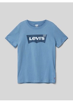 T-shirt z nadrukiem z logo ze sklepu Peek&Cloppenburg  w kategorii T-shirty chłopięce - zdjęcie 171564010
