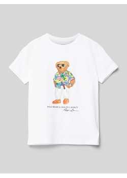 T-shirt z nadrukiem z logo ze sklepu Peek&Cloppenburg  w kategorii T-shirty chłopięce - zdjęcie 171564050