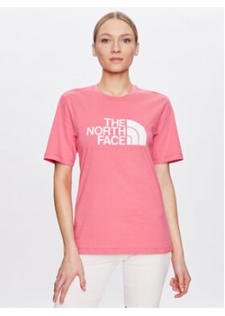 The North Face T-Shirt Easy NF0A4M5P Różowy Relaxed Fit ze sklepu MODIVO w kategorii Bluzki damskie - zdjęcie 171566120