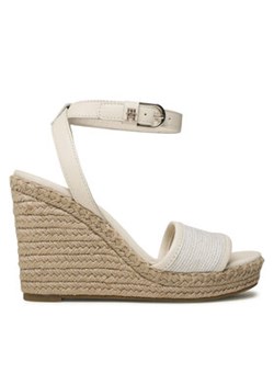 Tommy Hilfiger Espadryle Th Woven High Wedge FW0FW07344 Beżowy ze sklepu MODIVO w kategorii Sandały damskie - zdjęcie 171566343