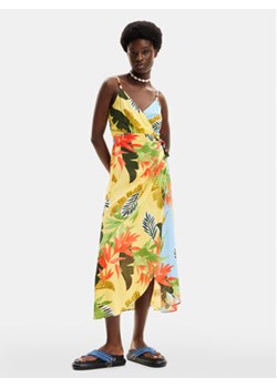 Desigual Sukienka letnia Tropical Leaves 24SWMW13 Kolorowy Regular Fit ze sklepu MODIVO w kategorii Sukienki - zdjęcie 171568320