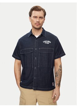 Wrangler Koszula jeansowa Casey 112351229 Granatowy Relaxed Fit ze sklepu MODIVO w kategorii Koszule męskie - zdjęcie 171568583