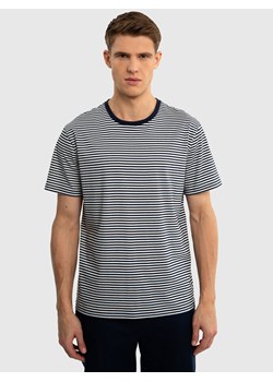 Koszulka męska bawełniana w paski granatowa Cheyann 403 ze sklepu Big Star w kategorii T-shirty męskie - zdjęcie 171568913
