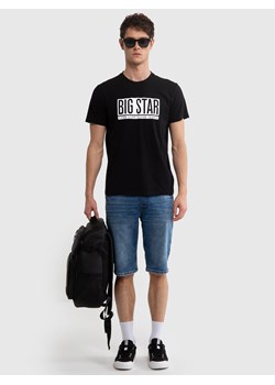 Koszulka męska z logo BIG STAR czarna Cieszbiros 906 ze sklepu Big Star w kategorii T-shirty męskie - zdjęcie 171568960