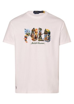 Polo Ralph Lauren Koszulka męska Mężczyźni Bawełna biały jednolity ze sklepu vangraaf w kategorii T-shirty męskie - zdjęcie 171569280