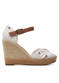 Espadryle Tommy Hilfiger Basic Open Toe High Wedge FW0FW04784 Écru ze sklepu eobuwie.pl w kategorii Sandały damskie - zdjęcie 171569584