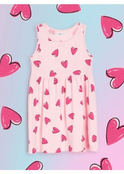 Sinsay - Sukienka z marszczeniami - różowy ze sklepu Sinsay w kategorii Sukienki dziewczęce - zdjęcie 171571200