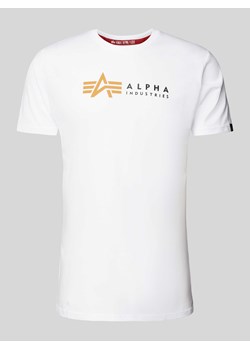 T-shirt z nadrukiem z logo ze sklepu Peek&Cloppenburg  w kategorii T-shirty męskie - zdjęcie 171574030