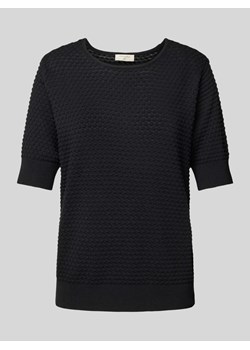 Sweter z dzianiny ze strukturalnym wzorem model ‘Dodo’ ze sklepu Peek&Cloppenburg  w kategorii Bluzki damskie - zdjęcie 171574111