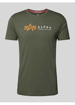 T-shirt z nadrukiem z logo ze sklepu Peek&Cloppenburg  w kategorii T-shirty męskie - zdjęcie 171574124
