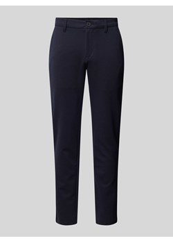 Spodnie o kroju slim fit z elastycznym paskiem model ‘Langford’ ze sklepu Peek&Cloppenburg  w kategorii Spodnie męskie - zdjęcie 171574173