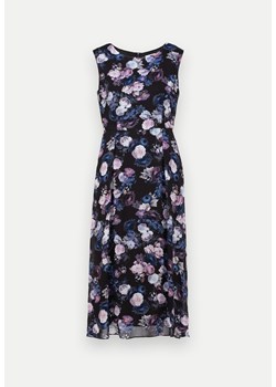 Długa czarna sukienka w kwiaty z wiskozy ze sklepu Molton w kategorii Sukienki - zdjęcie 171575430